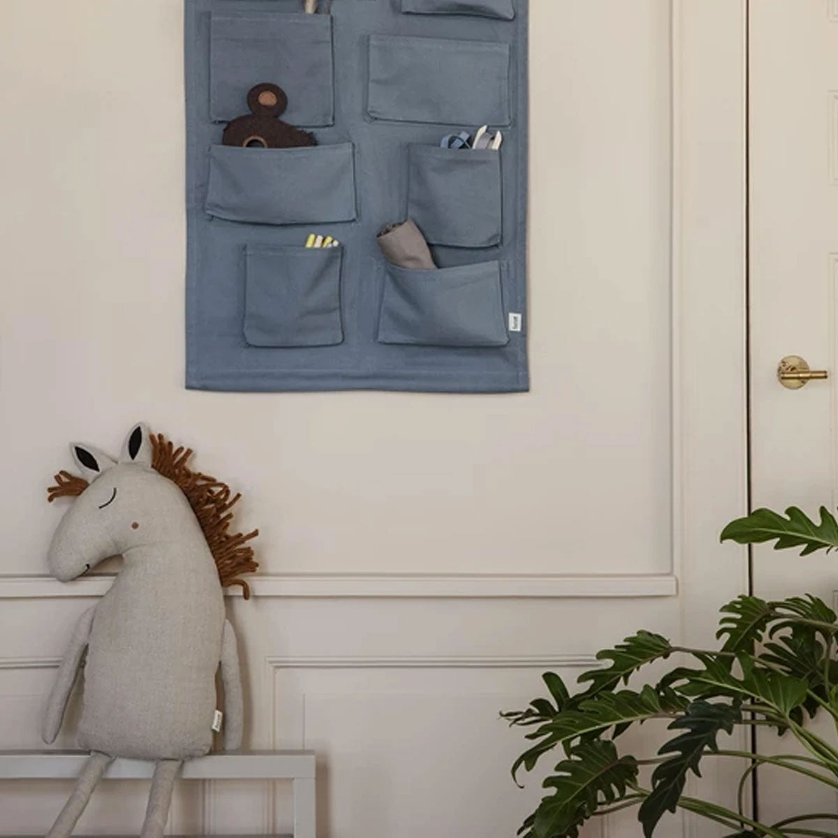 Horse Cushion - Natural