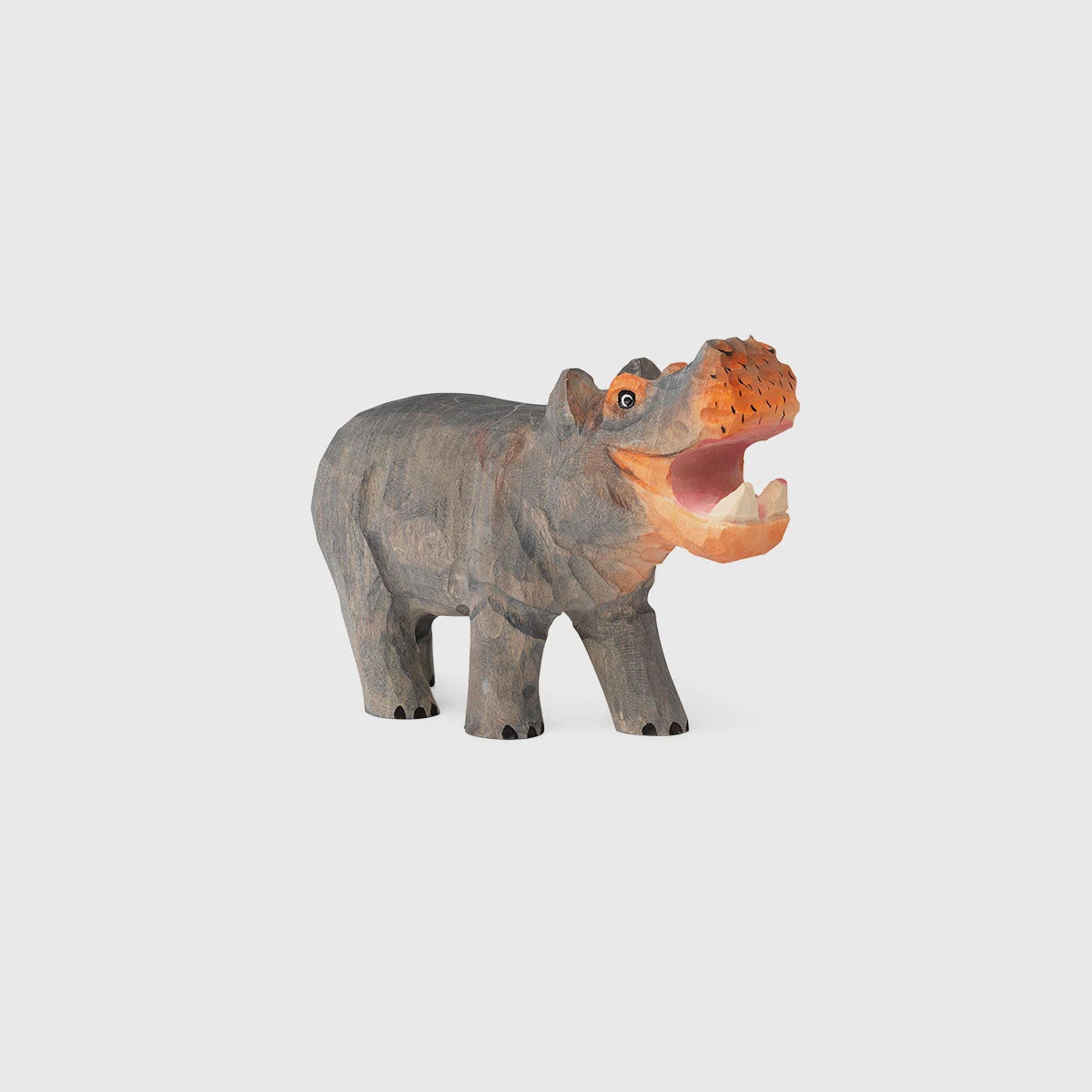 Hand-carved Hippo